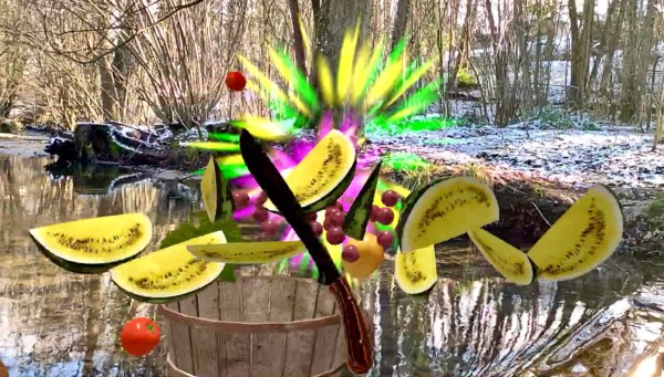 Fruit Warrior AR - Game Still